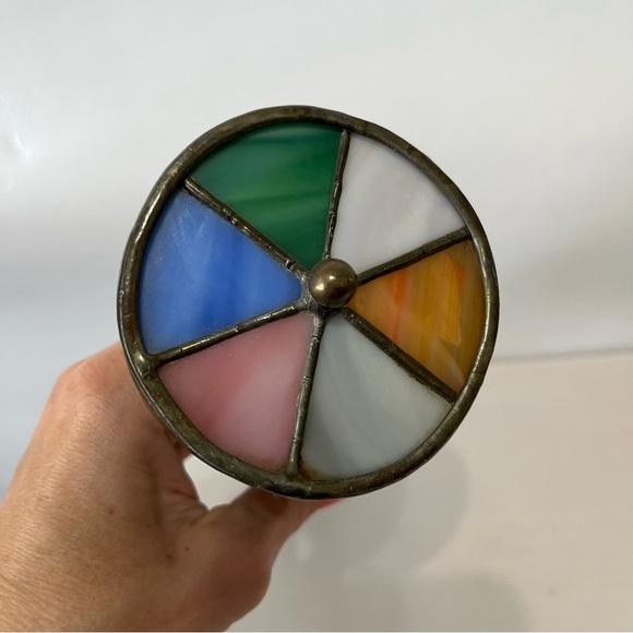 Vintage Handmade Glass Kaleidoscope Signed Faye Miller 1983 Colorful Floral - Picture 3 of 11